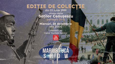 Marius Tucă Show începe miercuri 28 decembrie de la ora 20 00 pe