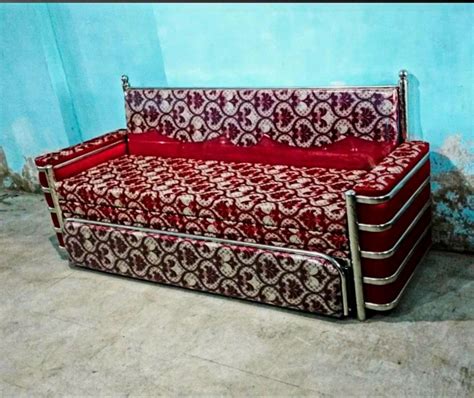 Polished Stainless Steel Sofa Cum Bed For Home Size X Feet At Rs