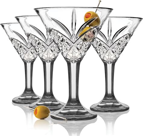 Godinger Martini Glasses Cocktail Glasses Martini Drinking Glasses Crystal