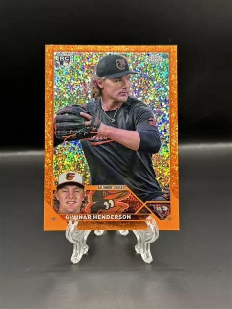 Gunnar Henderson Topps Aggiornamento Cromato Sp Orange Speckle