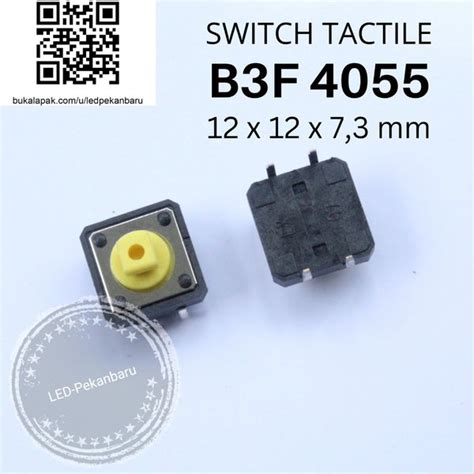 Jual Switch Push Button B F X X Mm Tachtile Saklar Oem Omron