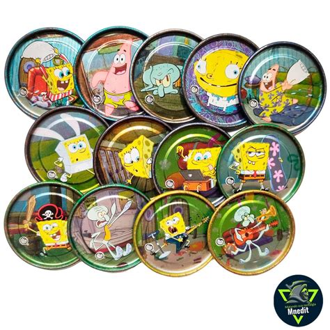 Tazo Bob Esponja Elma Chips Original 8 Unidades Filme e Série Elma