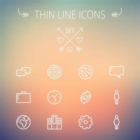 Construction Thin Line Icon Set Stock Vector By VisualGeneration 74539969