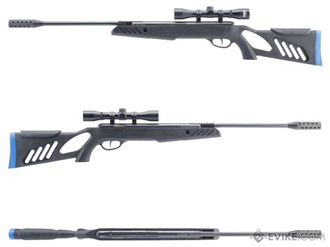 Swiss Arms Tac 1 Nitro Piston Break Barrel Air Rifle W 4x32 Scope Color Black And Blue 177