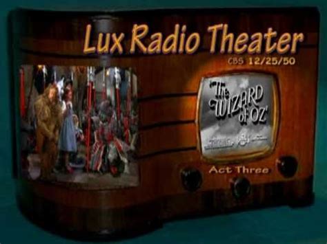 Lux Radio Theater The Wizard Of Oz Act Three Judy Garland