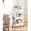 Amazon Pipishell Tier Rolling Cart Metal Utility Cart With