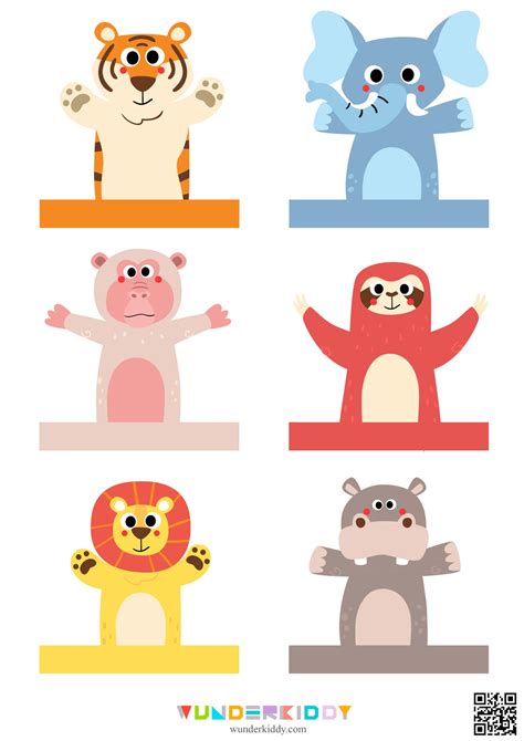 Template «Finger Puppets» | Nhà trẻ, Tre