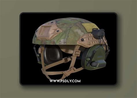 Advanced Combat Helmet With Headphones