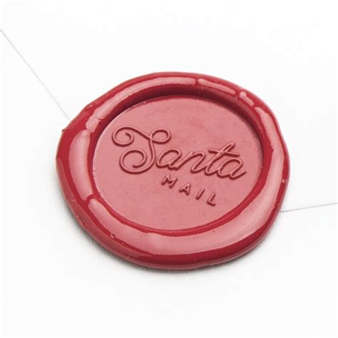 Santa Wax Seal Christmas Wax Seal Stamp Merry Christmas Wax Etsy