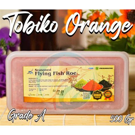 Jual Tobiko Telur Ikan Orange Gr Grade A Gram Jakarta Barat