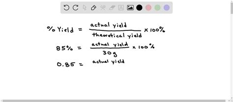 Actual Yield