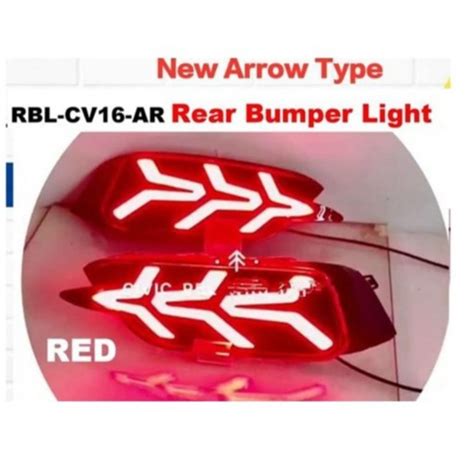 Honda Civic Fc Rear Bumper Reflector Light Arrow Design Shopee Malaysia