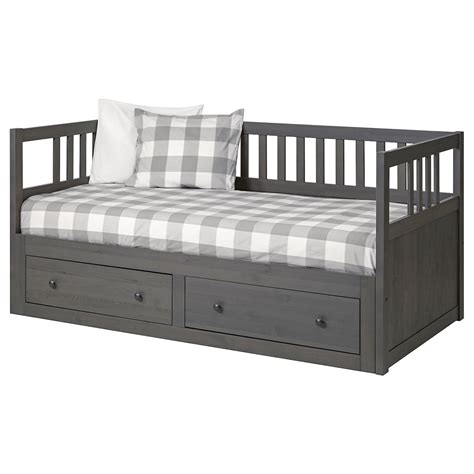 Hemnes Daybed Frame With Storage Dark Gray Stained Ikea