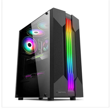 Jual Casing Gaming Powerup Raptor With Led Strip Include Psu