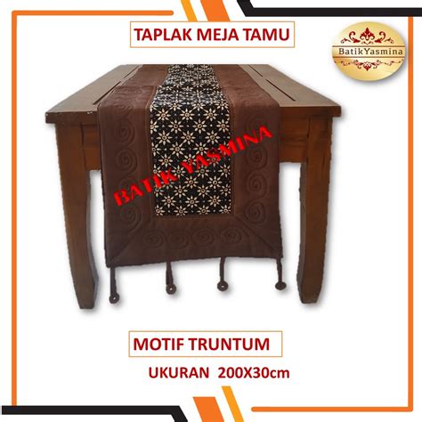 Jual Taplak Meja Tamu Loper Batik Ukuran Cm Shopee Indonesia