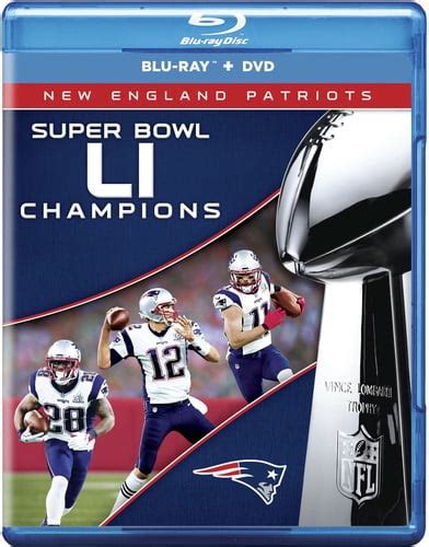 Nfl New England Patriots Super Bowl Li Champions Blu Ray Dvd