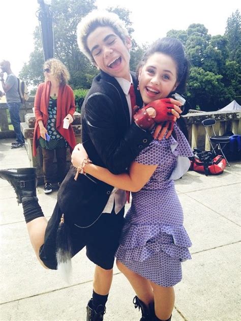 Image - Cameron Boyce and Brenna D'Amico on the set of Descendants.jpg ...