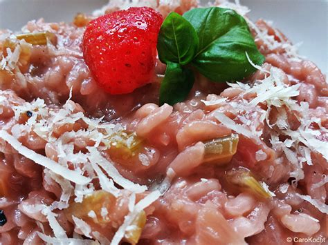 Risotto Alle Fragole Erdbeer Risotto CAROKOCHT