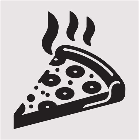 pizza icon silhouette art illustration 46523769 Vector Art at Vecteezy