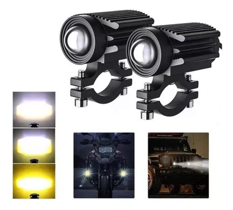 Par Led Faros Niebla Doble Colorauto Moto Faros Niebla 60w Envío gratis