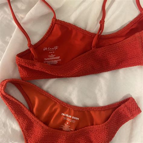 Red Pacsun Bikini No Flaws Just Too Small For Depop