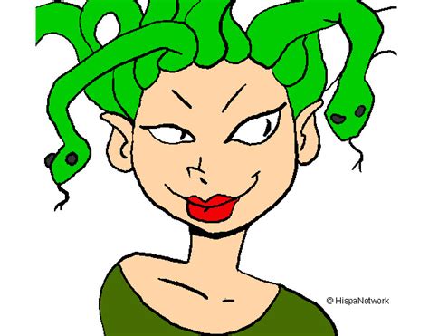 Dibujo de Mujer medusa pintado por Lailaaa en Dibujos net el día 12 11