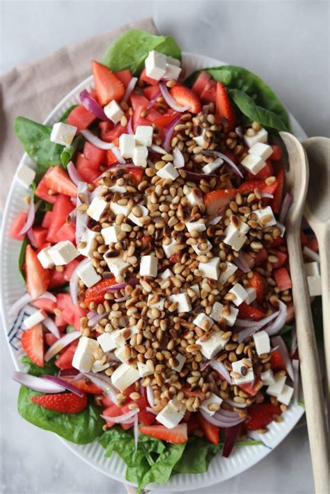 Vandmelonsalat Med Feta Og Spinat Melonsalat Med Feta