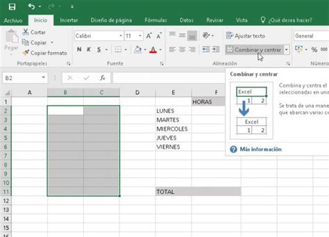 Cómo fusionar celdas de Excel IK4