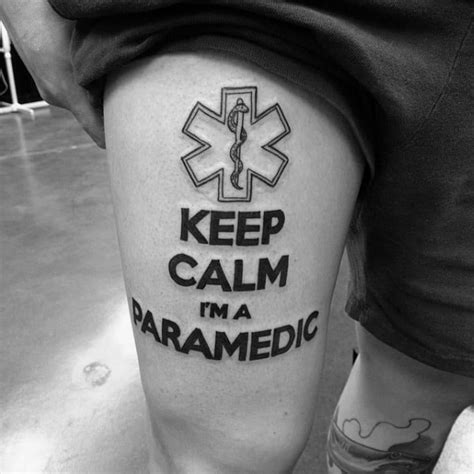 60 Star Of Life Tattoo Designs For Men Ems Emt And Paramedic