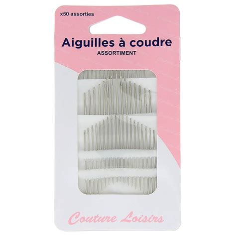 Aiguilles à coudre assortiment x50 SOS Tissus et Machines à Coudre