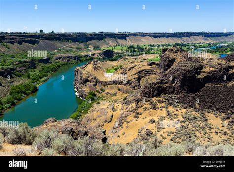 Snake River Canyon from the Perrine Bridge overlook, Twin Falls, Idaho ...