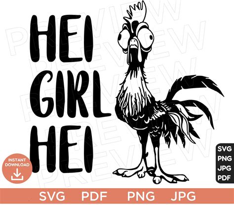 Hei Girl Hei Moana Svg Princess Svg Png Clipart Ears Svg Etsy Canada