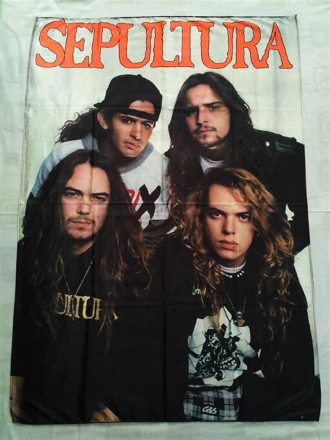 SEPULTURA - Band photo FLAG Heavy thrash death METAL cloth poster