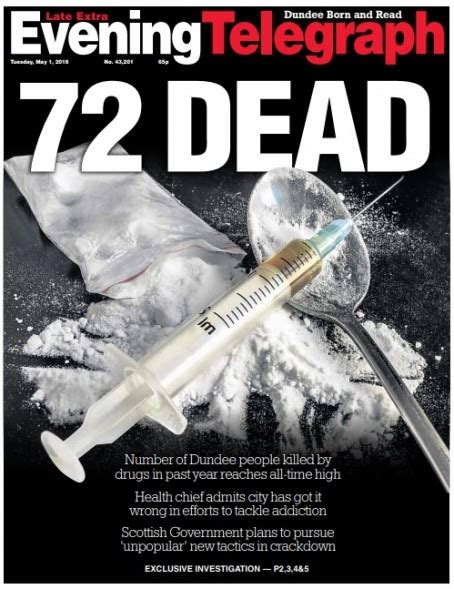 Evening Telegraph Reveals Dundee Drug Deaths At All Time High