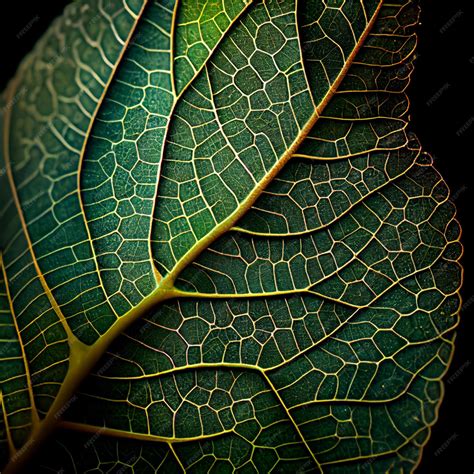 Premium Photo Leaf Texture Surface Leaves Veins Macro Photography