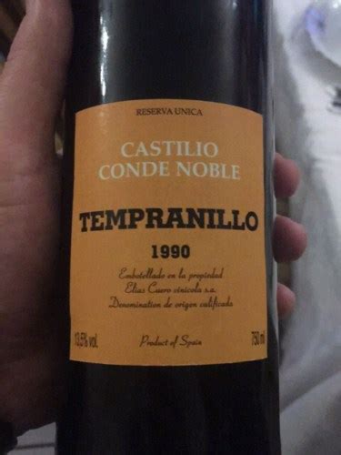 Elias Cuero Vinicola Castilio Conde Noble Reserva Unica Tempranillo