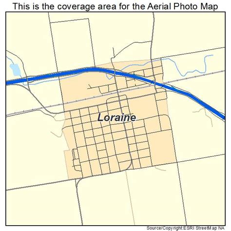 Aerial Photography Map of Loraine, TX Texas