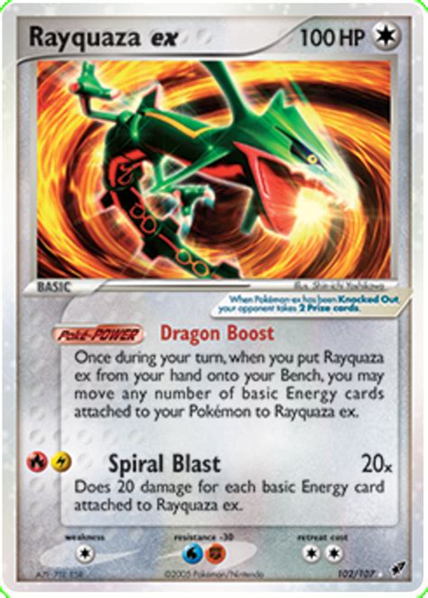 Rayquaza Ex Ex Deoxys 102 Pokemon Card