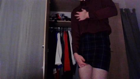 Crossdresser In A Sexy Tartan Secretary Skirt And Silk Shirt Shemale Webcam Amateur Porn XHamster
