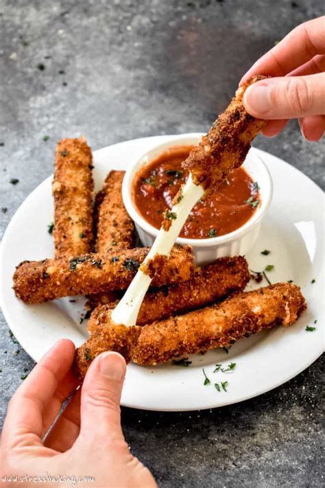 Easy Homemade Mozzarella Sticks - Stress Baking