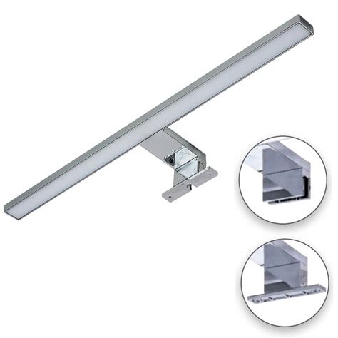 KINKIET ŁAZIENKOWY LAMPA LED 10W 2W1 NAD LUSTRO SZAFKĘ CHROM IP44 50cm