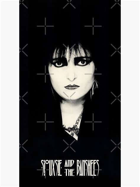 Siouxsie The Banshees Siouxsie Sioux Black White Sticker For Sale