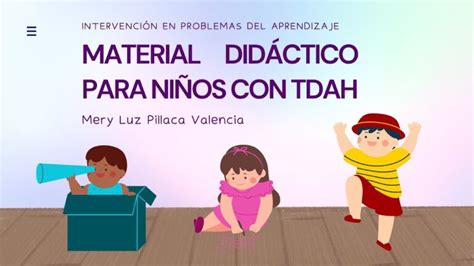 Utilizaci N De Materiales En El Aula Para Trabajar Con Tdah