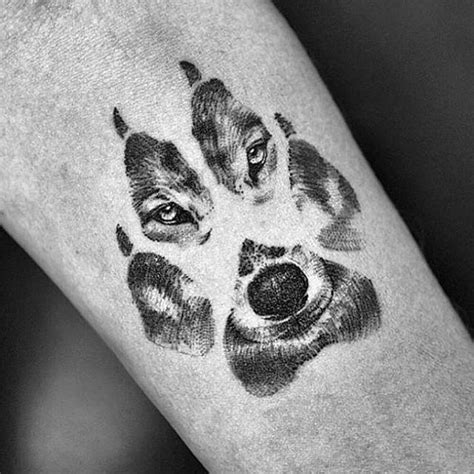 Wolf paw tattoos, Paw tattoo, Pawprint tattoo