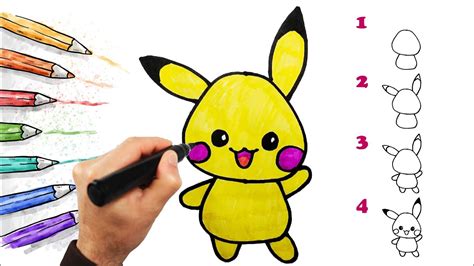 How To Draw Pikachu In Easy Steps Draw Step By Step Jak Narysowa