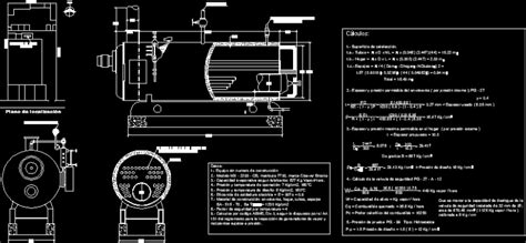 Caldera De Vapor En DWG 57 76 KB Librería CAD