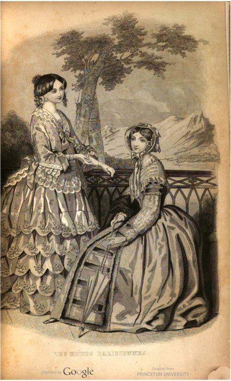 July 1850 Petersons Magazine Historical Fashion 18th Victorian Fashion