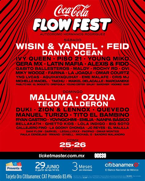 Se Revela El Cartel Del Coca Cola Flow Fest