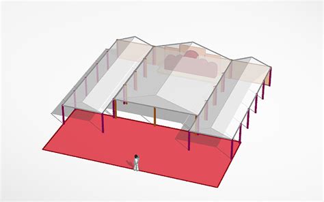 design pandal tent structure tinkercad