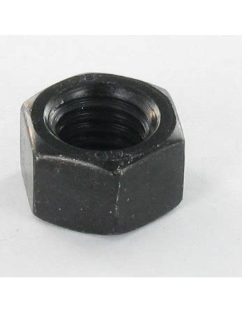 Écrou Hexagonal M7 Pas de 100 Acier zingué noir